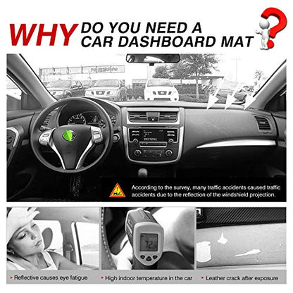 Autorder Dashboard Cover Mat for 2013-2018 Nissan Altima Accessories Dash Cover Flannel Dash Mat Sunshade Glare UV Rays Protector - size: 2013-2018 Nissan Altima