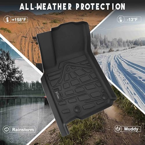 KARPAL Floor Mats for 2022-2025 2026 Jeep Grand Cherokee WL 5-Seat (Include 4xe, not for L), All Weather TPE Custom Fit Floor Liners Car Mats Accessories - style: 2022-2026 | For Jeep Grand Cherokee WL (Include 4XE) | 1st & 2nd Row