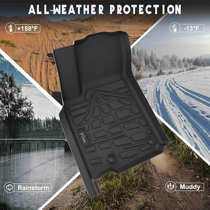 KARPAL Floor Mats for 2022-2025 2026 Jeep Grand Cherokee WL 5-Seat (Include 4xe, not for L), All Weather TPE Custom Fit Floor Liners Car Mats Accessories - style: 2022-2026 | For Jeep Grand Cherokee WL (Include 4XE) | 1st & 2nd Row