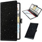 Car Registration and Insurance Holder, Vehicle Glove Box Organizer Cool Car Accessories, Auto Truck Document Holder for Cards, Driver License, Black Glitter