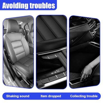 2PCS Car Seat Gap Filler Organizer, Car Center Console Side Plug with Storage Slot Prevent Falling, Multifunctional Vehicle Interior Phone Holder Accessories for Cars, Trucks, SUVs (Red)