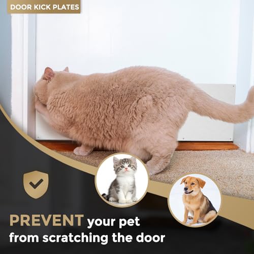 uxcell Door Kick Plate, 8 x 30 Inches Anodized Aluminum Kick Plate Door Plate, 1.5mm (1/16 Inch) Thickness, for Exterior Front Door or Back Door, Silver (Single Pack) - color: Silver, size: 8 x 30 Inch