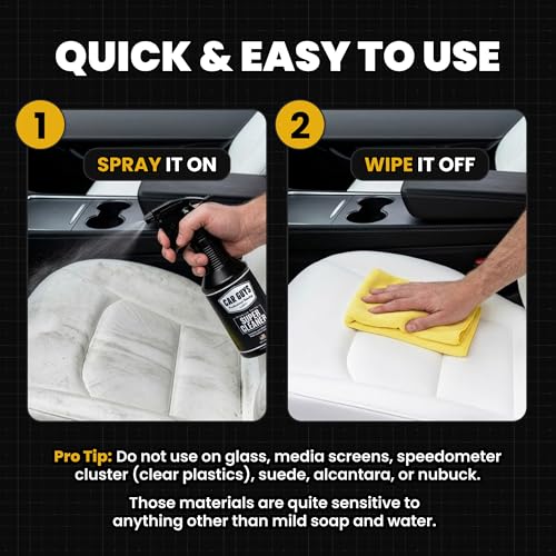CAR Guys Super Cleaner | Interior Car Cleaner for Tough Stains | Stain Remover for Car Seats, Carpet, Upholstery, & Leather | 18 Oz Kit with Microfiber Towel - size: 18 Oz Kit (w/ Towel)