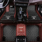 Custom Making Car Floor Mats for 97.5% Car Model Luxury Leather All Weather Waterproof Anti-Skid Full Coverage Liners (Black and Browm) - color: Black and Browm