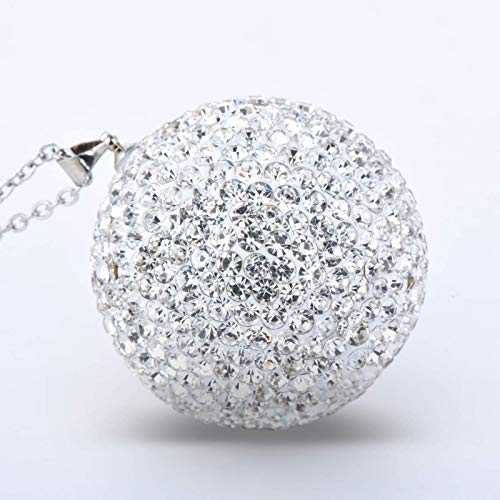 Bling Crystal Ball Car Rear View Mirror, Rhinestone Home Decor Ornament, Crystal Sun Catcher Glam Decoration Charm New Year's Present