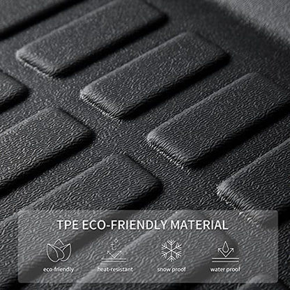 KELCSEECS® Floor Mats & Cargo Liner Custom for Chevy Malibu 2016-2025,All Weather Protection Anti-Slip TPE Floor Liners Full Set Chevy Malibu Accessories Black - style: 12) For 2016-2025 Malibu Full Set