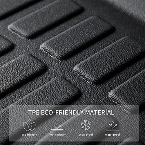 KELCSEECS Floor Mats & Cargo Liner Custom for Nissan Kicks 2024-2018 All Weather Protection Anti-Slip TPE Floor Liners Full Set Nissan Kicks Accessories Black - style: 37) For 2018-2024 Kicks Full Set
