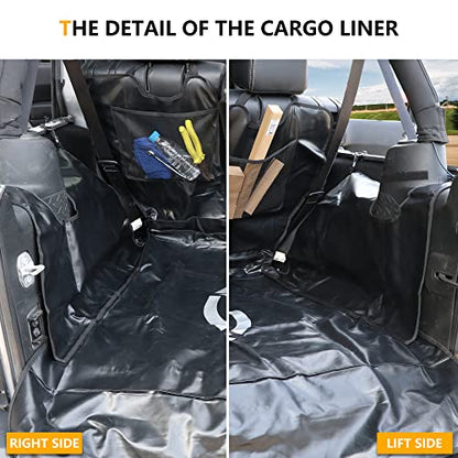 Pet Dog Cargo Liner Trunk Mat for 2007-2025 Jeep Wrangler JK JL 4 Door Unlimited Sahara Rubicon Rear Trunk Floor Mat Cargo Liner Dogs Seat Cover, All Weather Waterproof, Star - color: Star