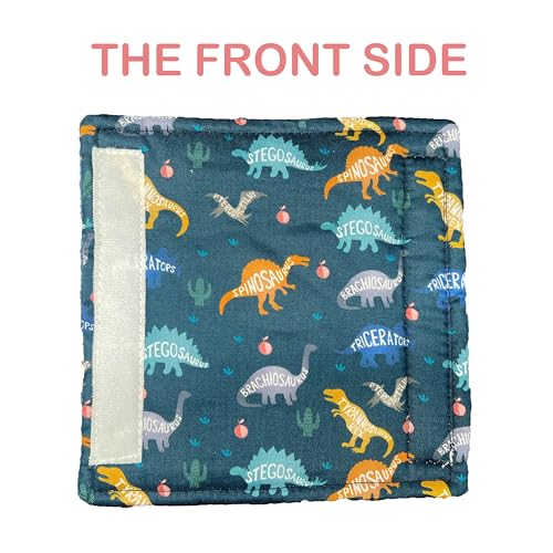Baby Car Seat Neck Cover, Car Seat Strap Cover, Seat Belt Cushions Pads, Shoulder Strap Protectors, Reversible Pram Harness Covers in Minky Dinosaur, Baby Neck Pad Protector - color: Name of dinosaur
