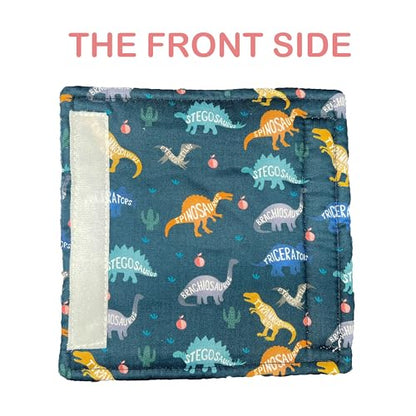 Baby Car Seat Neck Cover, Car Seat Strap Cover, Seat Belt Cushions Pads, Shoulder Strap Protectors, Reversible Pram Harness Covers in Minky Dinosaur, Baby Neck Pad Protector - color: Name of dinosaur