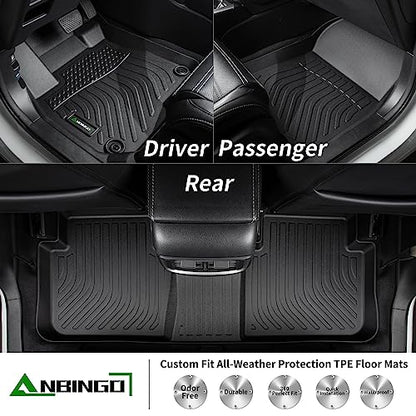 ANBINGO®Fit for Mazda CX5 Floor Mats 2025-2023,for Mazda CX-5 Car Mat All Weather Mats for CX5 TPE Car Matt Rugs for CX-5 Rubber Trunk Carpet - size: For Mazda CX5 2023-2025/ Full Set