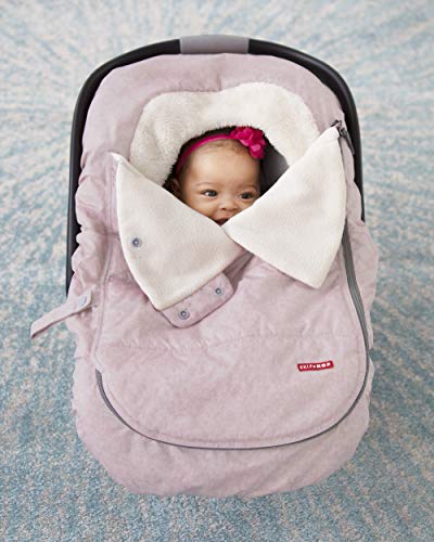 Skip Hop Winter Car Seat Cover, Stroll & Go, Pink Heather - color: Pink Heather