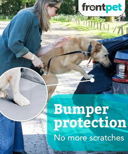 SUV Cargo Liner for Dogs - Water-Resistant Pet Trunk Cargo Cover Mat for SUVs and Sedans with Bumper Flap Protector, Trunk Cover, Non-Slip Liner, (35" X 40") Upgraded 2025 - color: Grey