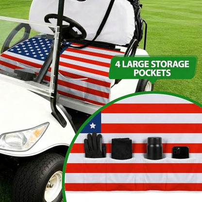 Golf Cart Seat Covers Golf Cart Seat Towel Blanket Group - color: American Flag Pattern 03