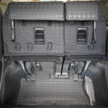 Cargo Mat Compatible with 2025 2021-2024 Toyota Sienna (with Spare Tire) - Custom Fit PU Leather Cargo Liner and Backrest Protector- All Weather Full Coverage Waterproof Trunk mat for Sienna - style: (5)Toyota Sienna 2021-2025 Cargo Mat(with spare tire)