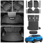 Floor Mats for 2026 2025 2024 Chevy Equinox EV (Non Fuel) Trunk Mat with Backrest Mat and Storage Mats, Door Sill Protectors, All Weather Cargo Liner Back Seat Cover for Equinox EV Accessories