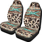 Car Seat Covers Front Seats Only for Women Men Auto Seat Covers Set of 2 Pack Bucket Cover for Cars SUV Truck Sedan, Easy to Install（Aztec Ethnic Cow Leopard Print 83） - color: Aztec Ethnic Cow Print 83