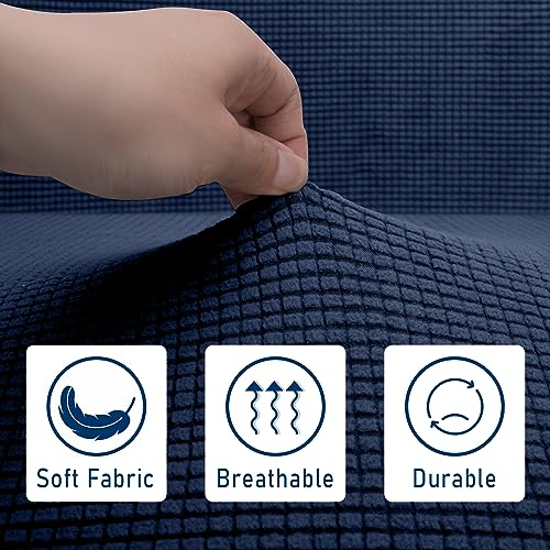 Tlswshsy RV Dinette Cushions - Stretch Sofa Seat Slipcovers - Washable Loveseat Sofa Furniture Protector for RV Camper Car Bench (Blue 2 Backrest & 2 Bench Covers) - color: Blue