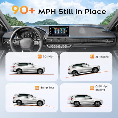 Upgraded Gray Dashboard Cover for 2022-2026 Honda Civic Accessories, Custom Fit Dash Mat Carpet Sunshade Pad UV Protection Anti-Glare Non-Slip - size: 22-26 Civic Dash Cover(Gray)