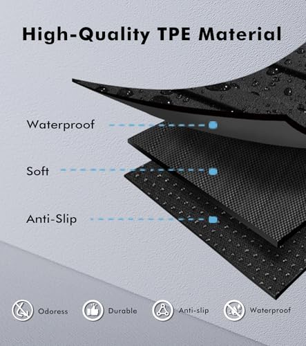 PM Auto Rear Upper Trunk Mat for 2020-2025 Tesla Model Y, Custom-Fit, All-Weather Protection, Non-Slip, Easy to Clean - color: Cargo Liner
