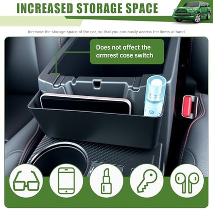 Center Console Organizer for 2010-2024 Toyota 4Runner Hanging Armrest Box Storage Tray for 4 Runner Interior Accessories(Center Console Hanging Armrest Box/Fit 10-24)