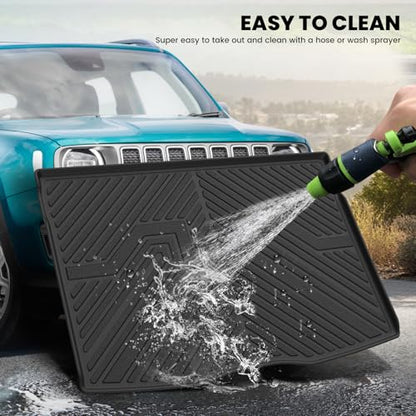 LASFIT Trunk Mat for Jeep Renegade 2015-2023, All Weather TPE Custom Fit Accessories Cargo Mat Liner Trunk Liner, Black - style: Renegade 2015-2023 Cargo Mat