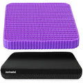 Innovative Gel Seat Cushion for Long Sitting, Soft and Breathable, Seat Cushion for Back, Sciatica, Hip, Tailbone Pain Relief, Used for The Office, Wheelchair, Recliner, Car, Stadium, Kayak.(Púrpura)