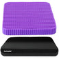 Innovative Gel Seat Cushion for Long Sitting, Soft and Breathable, Seat Cushion for Back, Sciatica, Hip, Tailbone Pain Relief, Used for The Office, Wheelchair, Recliner, Car, Stadium, Kayak.(Púrpura)