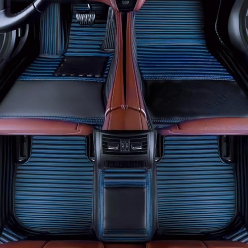 Custom Car Floor Mats Suitable for Cars, SUVs, Sports Cars, Trucks, car mats All-Weather Personalized, Fully Cover Luxury car Foot mats, Non-Slip Floor mats. (Dark Blue-3D) - color: Dark Blue-3D