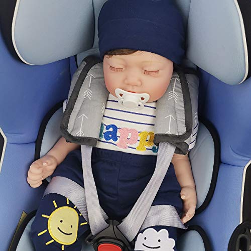 Car Seat Strap Pads Covers for Baby Kids, Seat Belt Covers Cushion for boy Girl, Protect Neck and Shoulder rubbing, Anti-Slip Design, fit Stroller/Carrier/Pushchair; Soft Cotton, Arrow Pattern - color: Arrows L