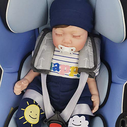 Car Seat Strap Pads Covers for Baby Kids, Seat Belt Covers Cushion for boy Girl, Protect Neck and Shoulder rubbing, Anti-Slip Design, fit Stroller/Carrier/Pushchair; Soft Cotton, Arrow Pattern - color: Arrows L