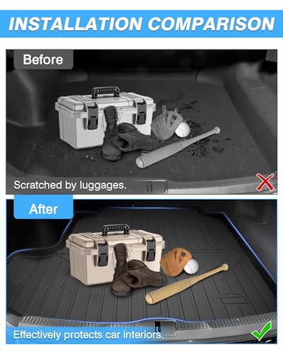 Powerty Trunk Mat for Toyota Crown 2023 2024 2025 2026 Accessories Cargo Mats TPE All Weather Cargo Liner Heavy-Duty Trunk Liners - size: Cargo Mat｜For｜23-26｜Toyota Crown