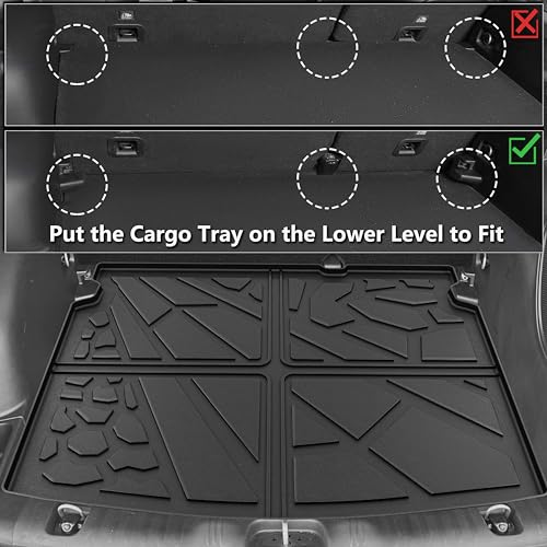 KARPAL Floor Mats & Cargo Liner for 2017-2025 2026 Jeep Compass, All Weather TPE Custom Fit Floor Liners Car Mats Accessories, Front & 2nd Row & Cargo Mat - style: 2017-2026 | For Jeep Compass | 1st & 2nd Row & Cargo