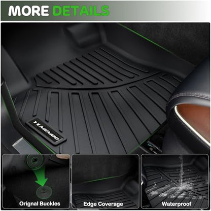 Floor Mats for Toyota Avalon 2013-2018 Upgrade Trunk Mat All Weather TPE Floor Liners Fit for Toyota Avalon 1st & 2nd Row and Cargo Liner Anti-Slip Full Set Car Mats