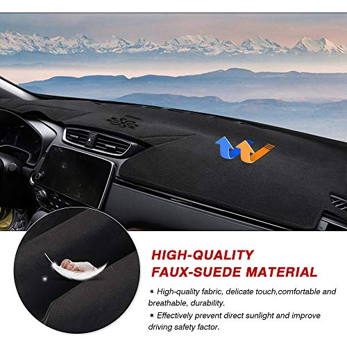 Cartist Suede Dash Mat Cover for Honda CR-V CRV 2017-2022 Dash Cover Nonslip Dashboard Mat Protector Sunshade No Glare - size: dash mat for Honda CR-V 2017-2022