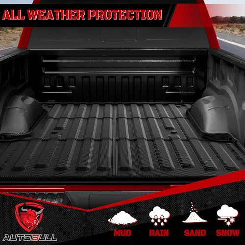 Truck Bed Mat Bed Liner (5.5ft,67.1in) Fit for Ford F-150 2015-2023| F150 Lightning 2022-2023, Not Fit Drop-in Liner - style: 4)2015-2025 |Ford F-150 Bed Mat (5.5FT, 67.1" Bed)