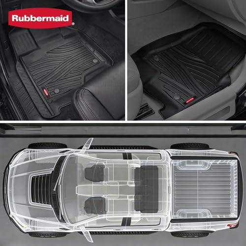 Rubbermaid Car Mats for Ford F-150 2015–2026 & F-150 Lightning 2022–2025 Super Crew Cab (No Fold Flat Storage) | Custom Fit All Weather Floor Mat Heavy Duty Car Mat - size: For Ford F150 2015-2026 & F150 Lightning 2022–2025