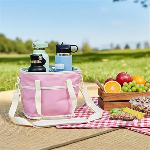 Drink Carrier Bag for 4 Cups, Insulated Drink Carrier with 4 Compartments, Portable Tumbler Holder with Adjustable Strap, Drink Caddy Tote for Coffee, Travel, Takeout & Outings (Blue) - color: Blue
