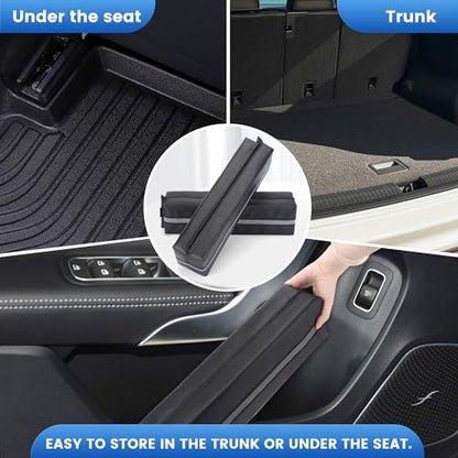 Magnetic Car Door Protector Removable Car Door Guard - Prevents Dents and Scratches for Vehicles (Black) 2 Pack