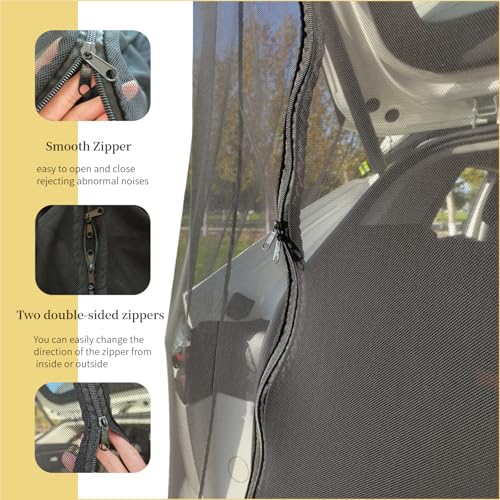 Car Camping Tailgate Mesh Screen for SUV, Mini Van, Great for Ventilation and Mosquito Prevention Car Camping Accessories - size: Full Wrap Tailgate Nets