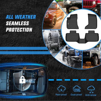 Nilight TPE Floor Mats for Dodge Charger AWD Chrysler 300 AWD 2011 2012 2013 2014 2015 2016 2017 2018 2019 2020 2021 2022 2023, All Weather Custom Fit Heavy Duty Floor Liners - color: 2011-2023 Dodge Charger Chrysler 300|AWD