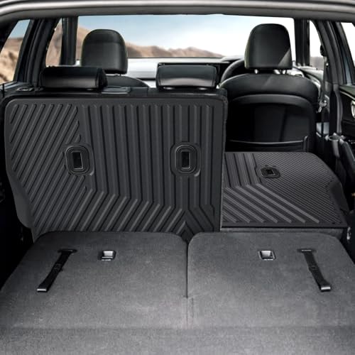 Backrest Mats Kick Mats for 2021-2024 2025 2026 Kia Sorento 7 Seats Bench Seat Car Mat Accessories, All Weather TPE Seat Back Cover Protector(2nd Row Kick Mats 7 Seats)