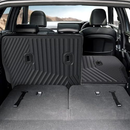 Backrest Mats Kick Mats for 2021-2024 2025 2026 Kia Sorento 7 Seats Bench Seat Car Mat Accessories, All Weather TPE Seat Back Cover Protector(2nd Row Kick Mats 7 Seats)