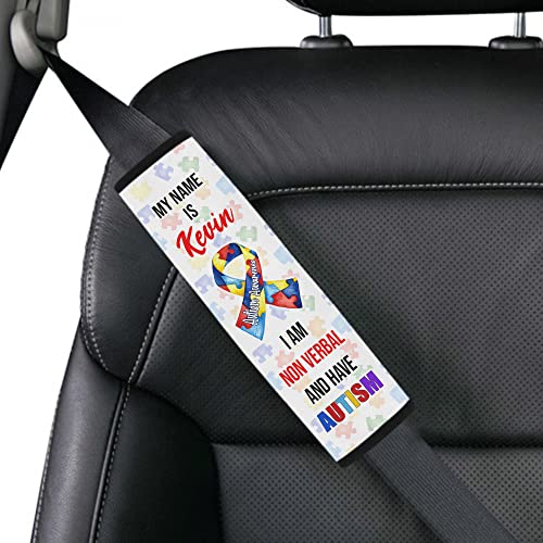 My Name is Seat Belt Autism Awareness Seat Belt Cover for Kid Family Special Need Autistic Medical Alert Car Cushion Cover Support Autism Gift Personalized Name 45 - color: Type 11