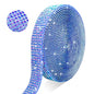 Self Adhesive Blue AB Rhinestone Ribbon Crystal Strips, 3 Yards Bling Christmas Resin Rhinestone Diamond Sticker for DIY Crafts,Wedding,Halloween Christmas Party(Blue AB) - color: Blue AB