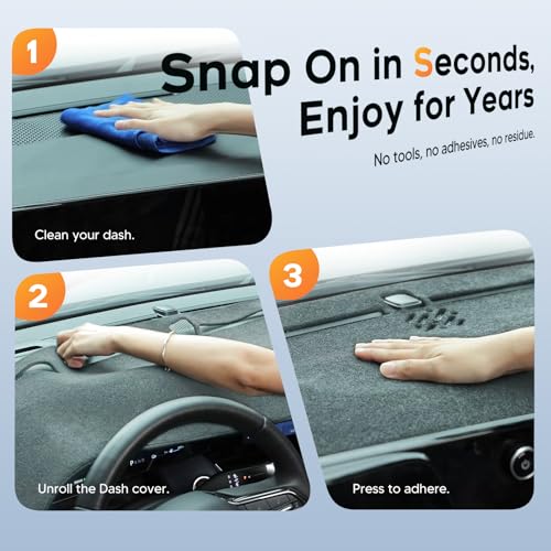 Upgraded Gray Dashboard Cover for 2019-2026 Toyota Corolla Accessories,Dash Cover Mat Carpet Sunshade Pad UV Protection Anti-Glare Non-Slip - size: 19+Corolla Dash Cover(Gray)