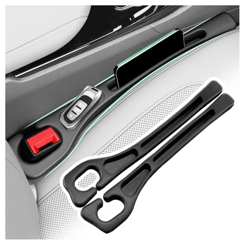 2PCS Car Seat Gap Filler Organizer,2026 Upgraded Car Seat Gap Plug with Storage Slot,Plug & Play in Between Cars Seats Catcher Cars Accessories to Stop Items Falling Between Seats