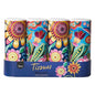 Car Tissues Holder with Facial Tissue, Car Tissue Box, Travel Tissues Cylinder,Suitable for Car Cup Holder(3-ply 4 Pack, 200 Sheets) - style: Blooming