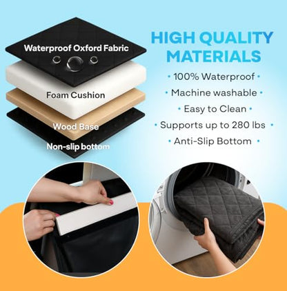 APetsPlanet Dog Car Seat Cover for Back Seat Hard Bottom - Waterproof Backseat Extender for Dogs - Pet Hammock for Car, Truck, SUV - Protector Bed with Mesh Window & Storage - Black, No Door Covers - style: Black - No Door Covers