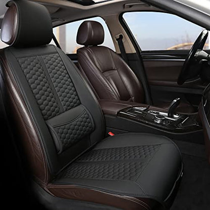 Black Panther Car Seat Cover, 1 Piece Universal Sideless Driver Seat Protector, with Lumbar Support and Headrest Cover (Black) - color: 1 Piece Black